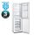 Gorenje NRK418EEW4 NoFrost Alulfagyasztós hűtőszekrény, 180 cm, ezüst, 55 cm széles