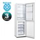 Gorenje NRK418EEW4 NoFrost Alulfagyasztós hűtőszekrény, 180 cm, ezüst, 55 cm széles