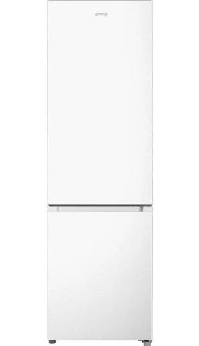 Gorenje NRK418EEW4 NoFrost Alulfagyasztós hűtőszekrény, 180 cm, ezüst, 55 cm széles