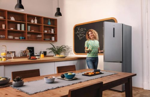 Gorenje NRK6192AS4 Alulfagyasztós hűtőszekrény, NoFrost, 186 cm, ezüst, 60 cm széles