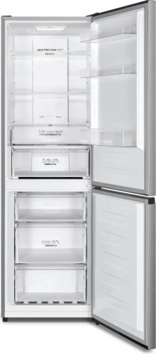 Gorenje NRK6192AS4 Alulfagyasztós hűtőszekrény, NoFrost, 186 cm, ezüst, 60 cm széles