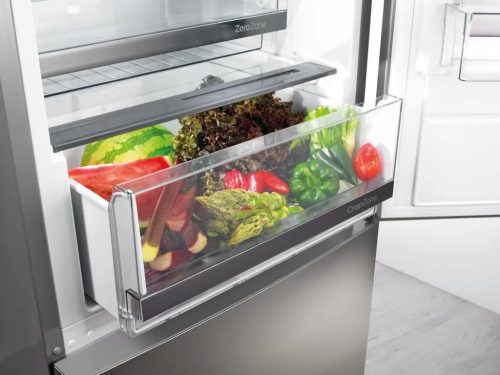 Gorenje NRK6192AS4 Alulfagyasztós hűtőszekrény, NoFrost, 186 cm, ezüst, 60 cm széles