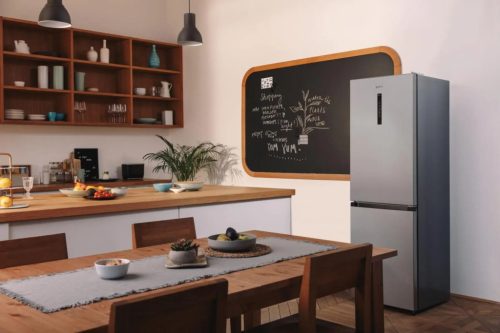Gorenje NRK6192AS4 Alulfagyasztós hűtőszekrény, NoFrost, 186 cm, ezüst, 60 cm széles