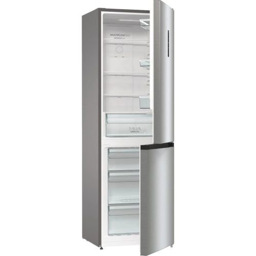 Gorenje NRK619DA2XL4 Alulfagyasztós hűtőszekrény, NoFrost, 186 cm, ezüst, 60 cm széles