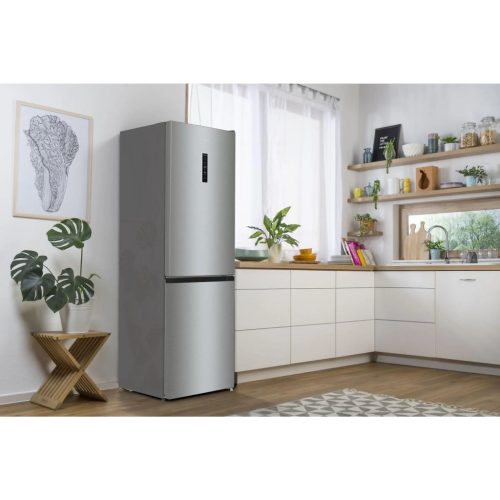 Gorenje NRK619DA2XL4 Alulfagyasztós hűtőszekrény, NoFrost, 186 cm, ezüst, 60 cm széles
