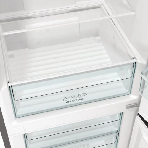 Gorenje NRK619DA2XL4 Alulfagyasztós hűtőszekrény, NoFrost, 186 cm, ezüst, 60 cm széles