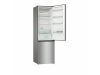 Gorenje Alulfagyasztós hűtőszekrény, NoFrost, 200 cm, ezüst, 60 cm széles, rozsdamentes acél front