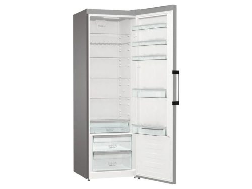 Gorenje R619EAXL6 Hűtőszekrény, 185 cm, ezüst, rozsdamentes acél ajtó, E energiaosztály, 398 liter