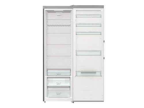 Gorenje R619EAXL6 Hűtőszekrény, 185 cm, ezüst, rozsdamentes acél ajtó, E energiaosztály, 398 liter