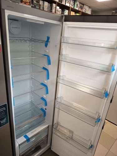Gorenje R619EAXL6 Hűtőszekrény, 185 cm, ezüst, rozsdamentes acél ajtó, E energiaosztály, 398 liter