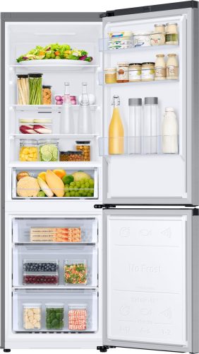 Samsung RB33B610ESA NoFrost Alulfagyasztós hűtőszekrény, Óriási űrtartalommal! 185 cm, ezüst