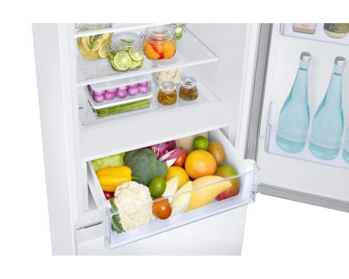 Samsung RB34C672DWW-EF NoFrost Alulfagyasztós hűtőszekrény, 185 cm, D, energiaosztály, digitális kijelző, fehér, Óriási űrtartalom