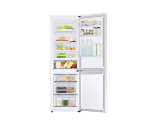 Samsung RB34C672DWW-EF NoFrost Alulfagyasztós hűtőszekrény, 185 cm, D, energiaosztály, digitális kijelző, fehér, Óriási űrtartalom
