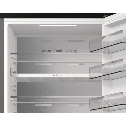 Hisense RB5P410SACC Alulfagyasztós hűtőszekrény, NoFrost, 203 cm, inox, 60 cm széles, ConnectLife távoli vezérlés