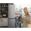 Hisense RB5P410SACC Alulfagyasztós hűtőszekrény, NoFrost, 203 cm, inox, 60 cm széles, ConnectLife távoli vezérlés