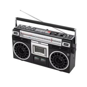   SAL RRT BROOKLYN sztereó kazettás rádiós magnó, Bluetooth, USB, microSD, MP3, felvétel, 4-sávos rádió