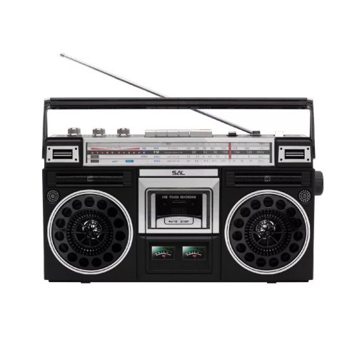 SAL RRT BROOKLYN sztereó kazettás rádiós magnó, Bluetooth, USB, microSD, MP3, felvétel, 4-sávos rádió