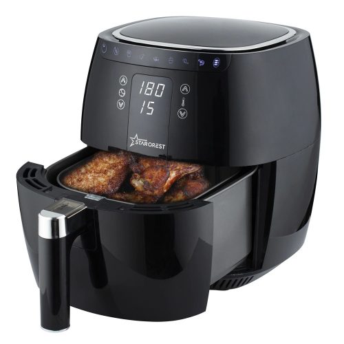 Starcrest SFR-3500 Forrólevegős sütő, 3,5 liter, digitális kijelzővel