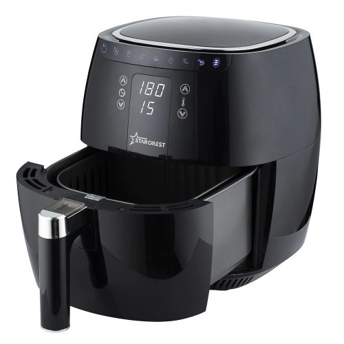 Starcrest SFR-3500 Forrólevegős sütő, 3,5 liter, digitális kijelzővel