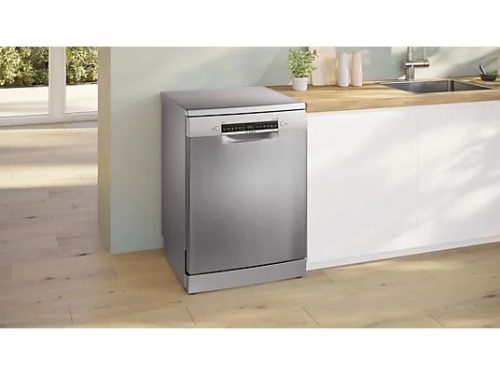 Bosch SMS4EVI04E mosogatógép, 60 cm, digitális kijelző, ezüst, 1 órás program, inox front