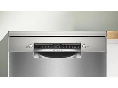 Bosch SMS4EVI04E mosogatógép, 60 cm, digitális kijelző, ezüst, 1 órás program, inox front