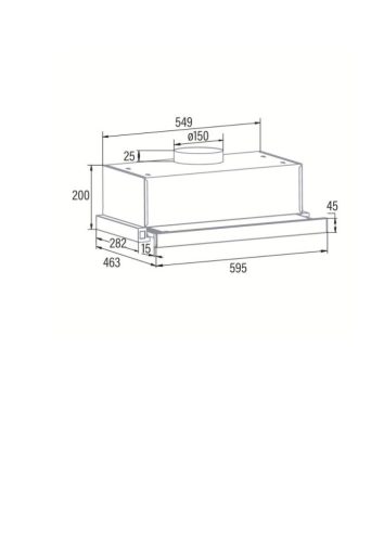 CATA TFB-5160-X Páraelszívó TFB-5160 X Ezüst színű előlap,  kihúzhatós