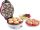 Gorenje WCM702PW gofri és muffin sütő, ciklámen, 1 darab gofri és 1 darab cupcake sütőlap, tapadásmentes bevonat, 700 W