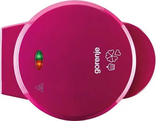 Gorenje WCM702PW gofri és muffin sütő, ciklámen, 1 darab gofri és 1 darab cupcake sütőlap, tapadásmentes bevonat, 700 W