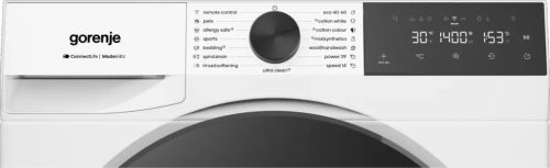 GORENJE WG474A21 Elöltöltős keskeny mosógép, 7 kg, Európai gyártás,  kevésbé mély verzió, 3 év garancia
